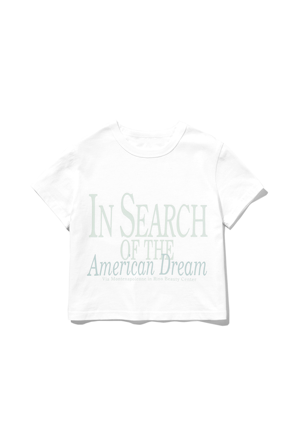 AMERICAN DREAM CROP TEE [WHITE]